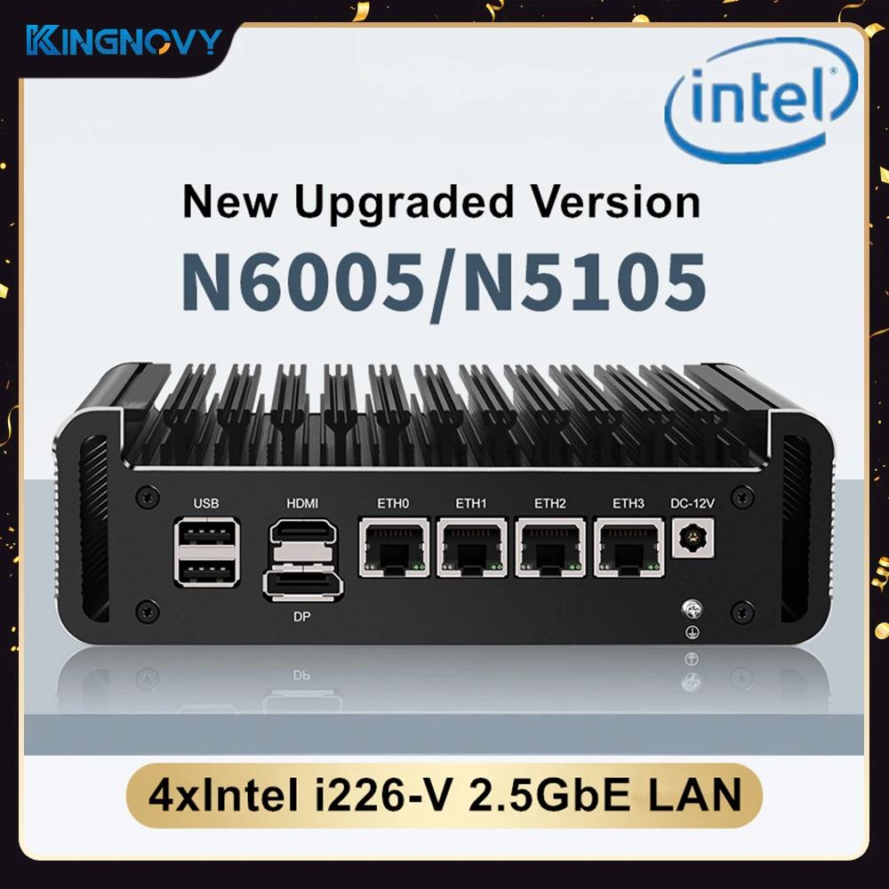 Ҹ ̴ PC 2.5G , 11  Ƽ N6005 N5105 4 *  i226 Nics NVMe 2 * DDR4 OPNsense ȭ VPN , ǰ